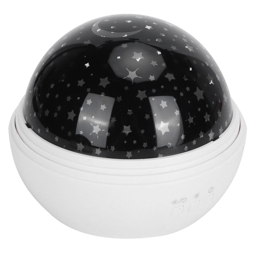 LED Night Light Romantic Projection Lamp 8 Color Modes Bedroom Decoration USB Battery PoweredWhite