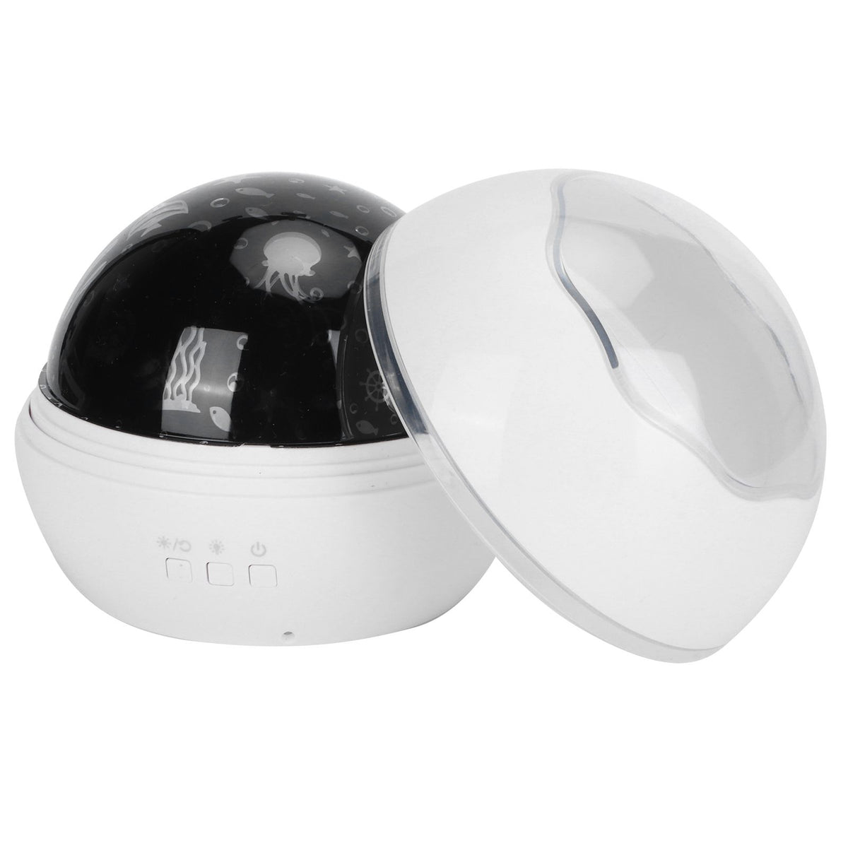 LED Night Light Romantic Projection Lamp 8 Color Modes Bedroom Decoration USB Battery PoweredWhite