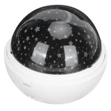 LED Night Light Romantic Projection Lamp 8 Color Modes Bedroom Decoration USB Battery PoweredWhite