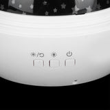 LED Night Light Romantic Projection Lamp 8 Color Modes Bedroom Decoration USB Battery PoweredWhite
