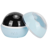 LED Night Light Romantic Projection Lamp 8 Color Modes Bedroom Decoration USB Battery PoweredBlue - Close-Up Angle