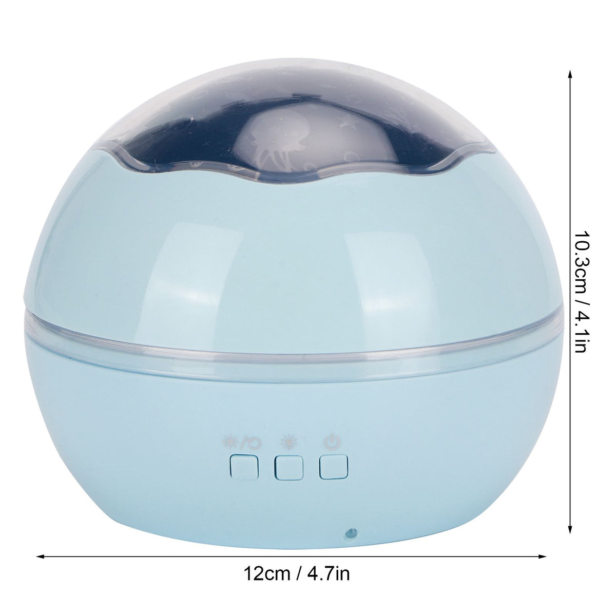 LED Night Light Romantic Projection Lamp 8 Color Modes Bedroom Decoration USB Battery PoweredBlue