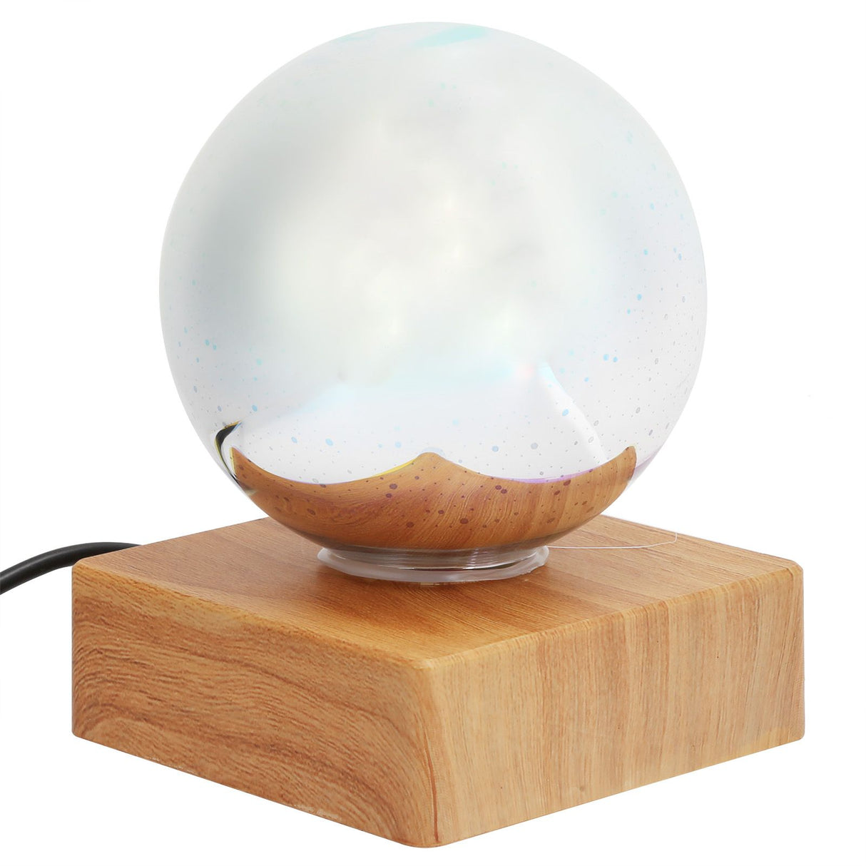 Glass Ball Night Light USB Plug in Bedside Lamp Decorative Lamp Colorful Christmas Gift