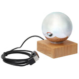 Glass Ball Night Light USB Plug in Bedside Lamp Decorative Lamp Colorful Christmas Gift - 45-Degree Angle