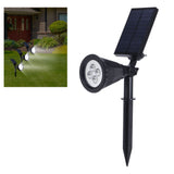LED Solar Lamp IP65 Waterproof Lawn Light Outdoor Garden Courtyard Landscape Decoration Black - Extra Image