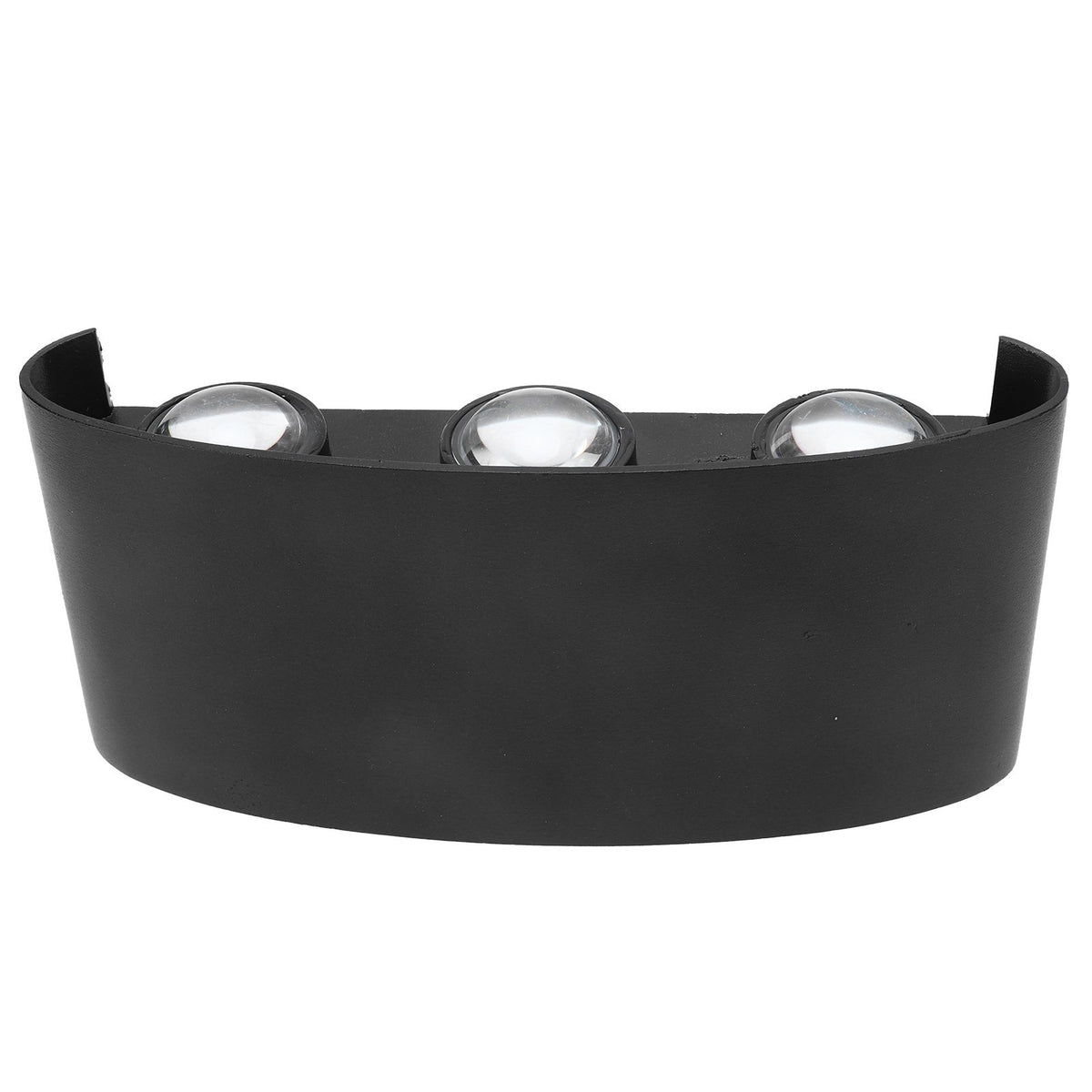 6W LED Wall Light Aluminium Black Shell Warm Light Up Down Lighting Decoration Wall Lamp AC85‑265V