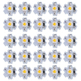 25Pcs 0.5W 5V High Power LED Lamp Bead Light Source Chip with Aluminum PlateYellow Light: 588‑590NM