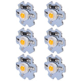25Pcs 0.5W 5V High Power LED Lamp Bead Light Source Chip with Aluminum PlateYellow Light: 588‑590NM