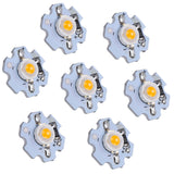 25Pcs 0.5W 5V High Power LED Lamp Bead Light Source Chip with Aluminum PlateYellow Light: 588‑590NM - Low Angle