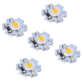 25Pcs 0.5W 5V High Power LED Lamp Bead Light Source Chip with Aluminum PlateYellow Light: 588‑590NM