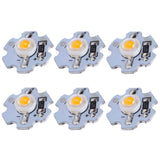 25Pcs 0.5W 5V High Power LED Lamp Bead Light Source Chip with Aluminum PlateYellow Light: 588‑590NM