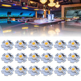 25Pcs 0.5W 5V High Power LED Lamp Bead Light Source Chip with Aluminum PlateYellow Light: 588‑590NM