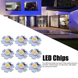 25Pcs 0.5W 5V High Power LED Lamp Bead Light Source Chip with Aluminum PlateYellow Light: 588‑590NM
