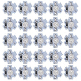 25Pcs 0.5W 5V High Power LED Lamp Bead Light Source Chip with Aluminum PlateBlue Light: 455-460NM