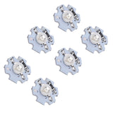 25Pcs 0.5W 5V High Power LED Lamp Bead Light Source Chip with Aluminum PlateBlue Light: 455-460NM - Front View