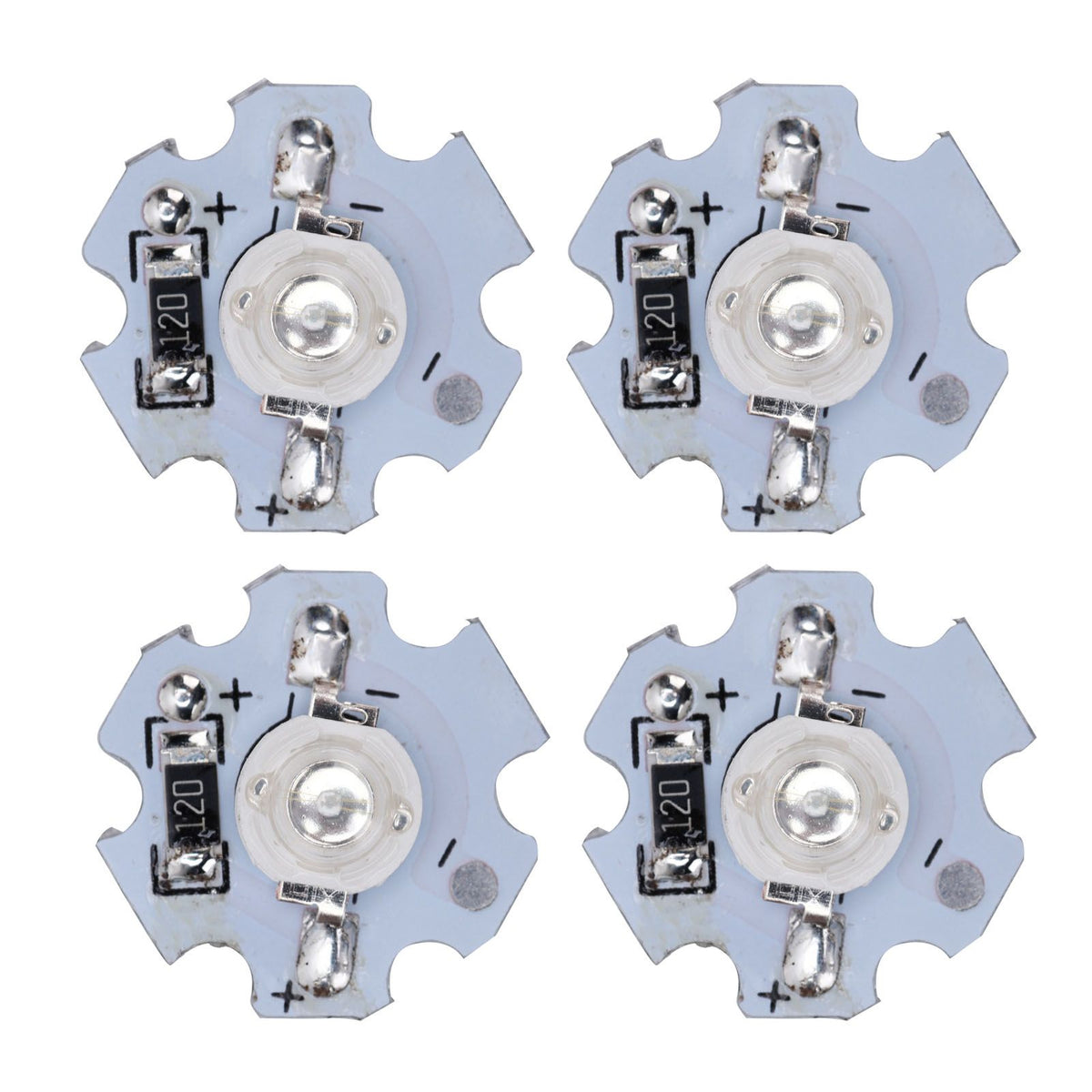 25Pcs 0.5W 5V High Power LED Lamp Bead Light Source Chip with Aluminum PlateBlue Light: 455-460NM