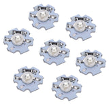 25Pcs 0.5W 5V High Power LED Lamp Bead Light Source Chip with Aluminum PlateBlue Light: 455-460NM