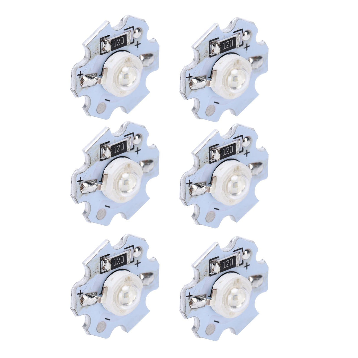 25Pcs 0.5W 5V High Power LED Lamp Bead Light Source Chip with Aluminum PlateBlue Light: 455-460NM