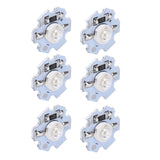 25Pcs 0.5W 5V High Power LED Lamp Bead Light Source Chip with Aluminum PlateBlue Light: 455-460NM