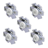 25Pcs 0.5W 5V High Power LED Lamp Bead Light Source Chip with Aluminum PlateBlue Light: 455-460NM - Low Angle