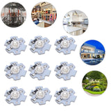 25Pcs 0.5W 5V High Power LED Lamp Bead Light Source Chip with Aluminum PlateBlue Light: 455-460NM