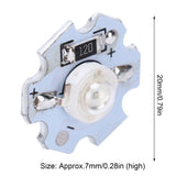 25Pcs 0.5W 5V High Power LED Lamp Bead Light Source Chip with Aluminum PlateBlue Light: 455-460NM - Extra Image