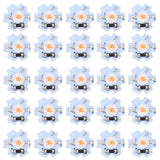 25Pcs 0.5W 5V High Power LED Lamp Bead Light Source Chip with Aluminum PlatePink Light: 380-840NM