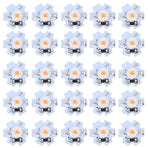 25Pcs 0.5W 5V High Power LED Lamp Bead Light Source Chip with Aluminum PlatePink Light: 380-840NM