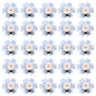 25Pcs 0.5W 5V High Power LED Lamp Bead Light Source Chip with Aluminum PlatePink Light: 380-840NM