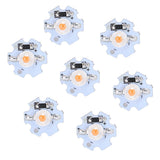 25Pcs 0.5W 5V High Power LED Lamp Bead Light Source Chip with Aluminum PlatePink Light: 380-840NM