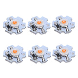 25Pcs 0.5W 5V High Power LED Lamp Bead Light Source Chip with Aluminum PlatePink Light: 380-840NM - 45-Degree Angle