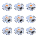 25Pcs 0.5W 5V High Power LED Lamp Bead Light Source Chip with Aluminum PlatePink Light: 380-840NM