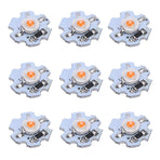 25Pcs 0.5W 5V High Power LED Lamp Bead Light Source Chip with Aluminum PlatePink Light: 380-840NM