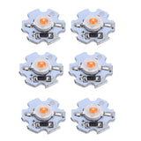 25Pcs 0.5W 5V High Power LED Lamp Bead Light Source Chip with Aluminum PlatePink Light: 380-840NM