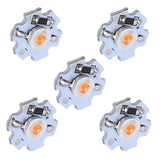 25Pcs 0.5W 5V High Power LED Lamp Bead Light Source Chip with Aluminum PlatePink Light: 380-840NM - Low Angle