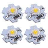 25Pcs 0.5W 5V High Power LED Lamp Bead Light Source Chip with Aluminum PlateWarm White Light: 3000‑3200K
