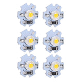 25Pcs 0.5W 5V High Power LED Lamp Bead Light Source Chip with Aluminum PlateWarm White Light: 3000‑3200K
