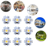 25Pcs 0.5W 5V High Power LED Lamp Bead Light Source Chip with Aluminum PlateWarm White Light: 3000‑3200K - Extra Image