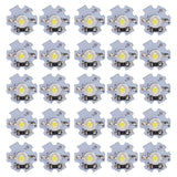 25Pcs 0.5W 5V High Power LED Lamp Bead Light Source Chip with Aluminum PlateWhite Light: 6000‑6500K