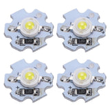 25Pcs 0.5W 5V High Power LED Lamp Bead Light Source Chip with Aluminum PlateWhite Light: 6000‑6500K