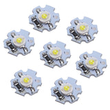 25Pcs 0.5W 5V High Power LED Lamp Bead Light Source Chip with Aluminum PlateWhite Light: 6000‑6500K