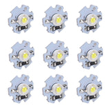 25Pcs 0.5W 5V High Power LED Lamp Bead Light Source Chip with Aluminum PlateWhite Light: 6000‑6500K - 45-Degree Angle