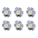 25Pcs 0.5W 5V High Power LED Lamp Bead Light Source Chip with Aluminum PlateWhite Light: 6000‑6500K