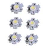 25Pcs 0.5W 5V High Power LED Lamp Bead Light Source Chip with Aluminum PlateWhite Light: 6000‑6500K - Extra Image