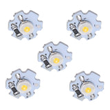 25Pcs 0.5W 5V High Power LED Lamp Bead Light Source Chip with Aluminum PlateNatural Light: 4000‑4500K - Front View