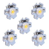 25Pcs 0.5W 5V High Power LED Lamp Bead Light Source Chip with Aluminum PlateNatural Light: 4000‑4500K