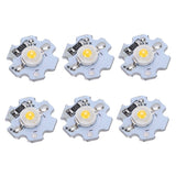 25Pcs 0.5W 5V High Power LED Lamp Bead Light Source Chip with Aluminum PlateNatural Light: 4000‑4500K - Rear View