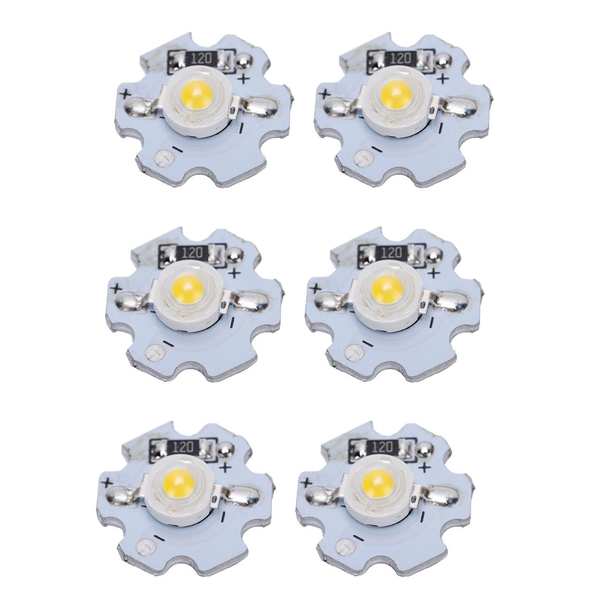 25Pcs 0.5W 5V High Power LED Lamp Bead Light Source Chip with Aluminum PlateNatural Light: 4000‑4500K