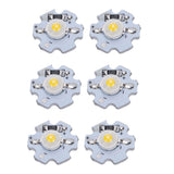 25Pcs 0.5W 5V High Power LED Lamp Bead Light Source Chip with Aluminum PlateNatural Light: 4000‑4500K - Close-Up Angle