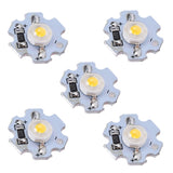 25Pcs 0.5W 5V High Power LED Lamp Bead Light Source Chip with Aluminum PlateNatural Light: 4000‑4500K